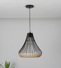 Nolan Bamboo & Metal Ceiling Pendant (Natural & Black)