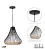 Nolan Bamboo & Metal Ceiling Pendant (Natural & Black)