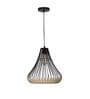 Nolan Bamboo & Metal Ceiling Pendant (Natural & Black)