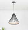 Nolan Bamboo & Metal Ceiling Pendant (Natural & Black)