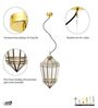Nolan Brass & Glass Pendant Light