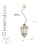 Nolan Brass & Glass Pendant Light