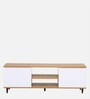Elisa TV Console For TVs Up To 55" In White & Brown Finish