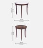 Nolita Marble Top Nesting Table In Sun Walnut Finish