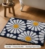 Blue Floral  Non-Slip Bath Mat (40x60 CM)