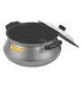 Brant 6 Ltrs Induction Friendly Grey & Black Aluminium Cooking Pot
