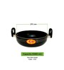 Blade Non- Stick Black Aluminium Kadhai with Lid