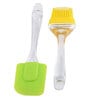 Set of 2 Silicon Spatula and Brush