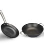 Cast Iron Non-Stick 30 cm Kadhai &  20 cm Frypan  Non Toxic and Coating Free 2 pcs Cookware Set