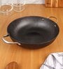 Cast Iron Non-Stick 30 cm Kadhai &  20 cm Frypan  Non Toxic and Coating Free 2 pcs Cookware Set