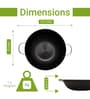 Cast Iron Non-Stick 30 cm Kadhai &  24 cm Frypan  Non Toxic and Coating Free 2 pcs Cookware Set