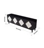 Noor Console Table In Black & White Colour