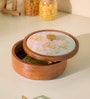 Noor Roti Box Wooden Casserole Chapati Box With Lid
