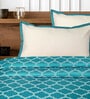 Green Noor Cotton Floral Breathable & Queen Size Bedsheet With 2 Pillow Covers