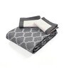 Grey Noor Cotton Floral Breathable & Queen Size Bedsheet With 2 Pillow Covers
