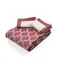 Purple Noor Cotton Floral Breathable & Queen Size Bedsheet With 2 Pillow Covers