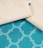 Green Noor Cotton Floral Breathable & Queen Size Bedsheet With 2 Pillow Covers