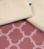 Purple Noor Cotton Floral Breathable & Queen Size Bedsheet With 2 Pillow Covers