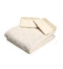 Beige Noor Cotton Floral Breathable & Queen Size Bedsheet With 2 Pillow Covers