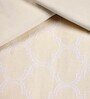 Beige Noor Cotton Floral Breathable & Queen Size Bedsheet With 2 Pillow Covers