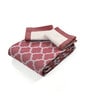 Purple Noor Cotton Floral Breathable & Queen Size Bedsheet With 2 Pillow Covers