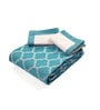 Green Noor Cotton Floral Breathable & Queen Size Bedsheet With 2 Pillow Covers