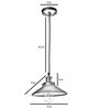 Ackton Nora Black Metal Hanging Light