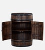 Norah Solid Wood Bar Cabinet In Scratch Resistant Provincial Teak Finish