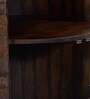 Norah Solid Wood Bar Cabinet In Scratch Resistant Provincial Teak Finish