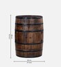 Norah Solid Wood Bar Cabinet In Scratch Resistant Provincial Teak Finish
