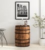 Norah Solid Wood Bar Cabinet In Scratch Resistant Provincial Teak Finish