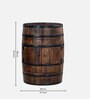 Norah Solid Wood Bar Cabinet In Scratch Resistant Provincial Teak Finish