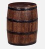 Norah Solid Wood Rio End Table With Storage In Scratch Resistant Distress Finish