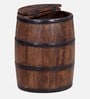 Norah Solid Wood Rio End Table With Storage In Scratch Resistant Distress Finish
