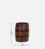 Norah Solid Wood Rio End Table With Storage In Scratch Resistant Distress Finish