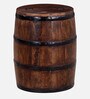 Norah Solid Wood Rio End Table With Storage In Scratch Resistant Distress Finish