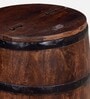 Norah Solid Wood Rio End Table With Storage In Scratch Resistant Distress Finish