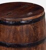 Norah Solid Wood Rio End Table With Storage In Scratch Resistant Distress Finish