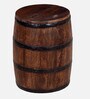 Norah Solid Wood Rio End Table With Storage In Scratch Resistant Distress Finish