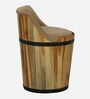 Norah Teak Wood Stool In Natural Finish