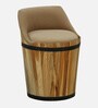 Norah Teak Wood Stool In Natural Finish