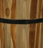 Norah Teak Wood Stool In Natural Finish