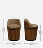 Norah Teak Wood Stool In Provincial Teak Finish