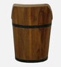 Norah Teak Wood Stool In Provincial Teak Finish