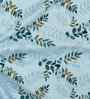 Nordic Blue Metro 186 TC Cotton King Bedsheet With 2 Pillow Covers