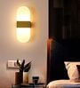 Nordic Capsule LED Wall Lamp   Brushed Gold Finish