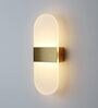 Nordic Capsule LED Wall Lamp   Brushed Gold Finish