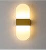 Nordic Capsule LED Wall Lamp   Brushed Gold Finish