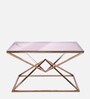 Nordic Console Table In Rose Gold Finish