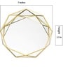 Nordic Geometric Shaped Golden Metal & Glass Vanity Tray Make Up Organiser